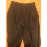 Dark Brown Wool Pants - Waist 34