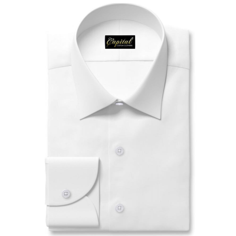 Wrinkle-Resistant Sophisticated White Twill